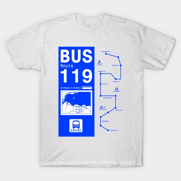 Bus Route: Silent Hill T-Shirt by Griffen